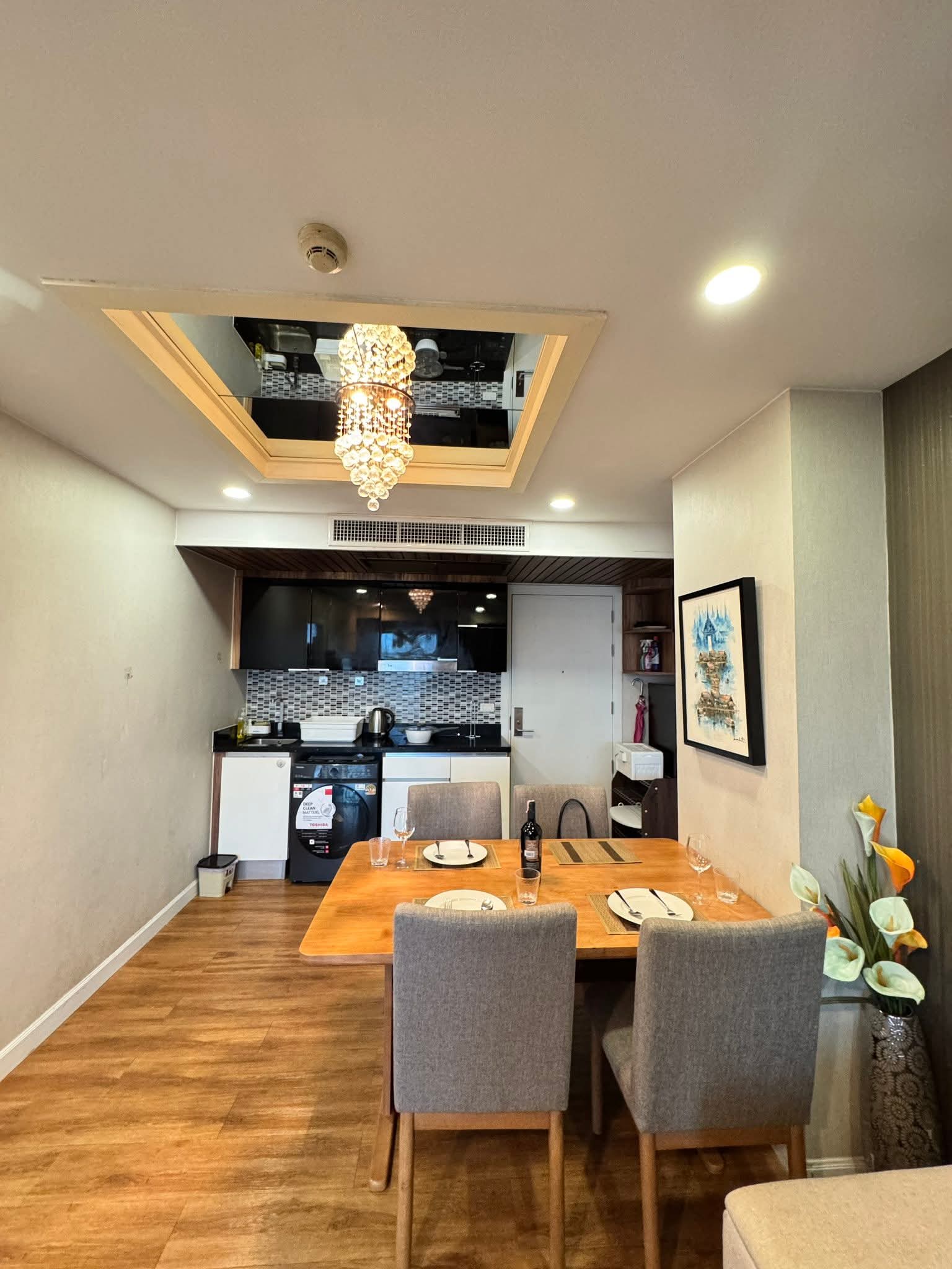 ให้เช่าคอนโดพัทยา! Dusit Grand Park 1 ห้องไซส์ใหญ่ 2 ห้องนอน 65 ตร.ม. แต่งครบพร้อมอยู่ 2